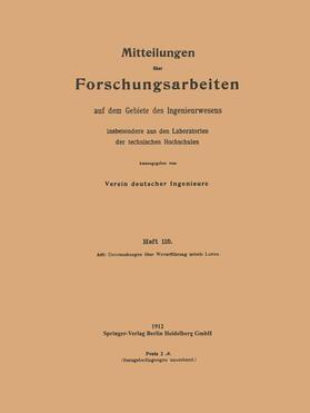 Arlt |  Mitteilungen über Forschungsarbeiten | Buch |  Sack Fachmedien