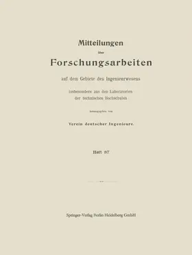 Krüger |  Mitttelungen über Forschungsarbeiten auf dem Gebiete des Ingenieurwesens | Buch |  Sack Fachmedien