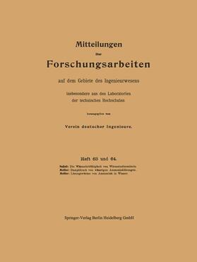 Mitteilungen über Forschungsarbeiten auf dem Gebiete des Ingenieurwesens | Buch |  Sack Fachmedien