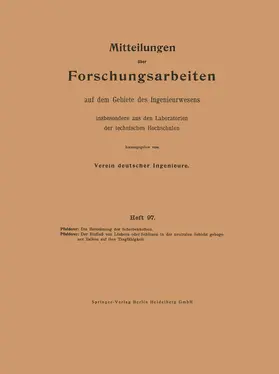 Pfleiderer |  Die Berechnung der Scheibenkolben. Der Einfluß von Löchern oder Schlitzen in der neutralen Schicht gebogener Balken auf ihre Tragfähigkeit | Buch |  Sack Fachmedien