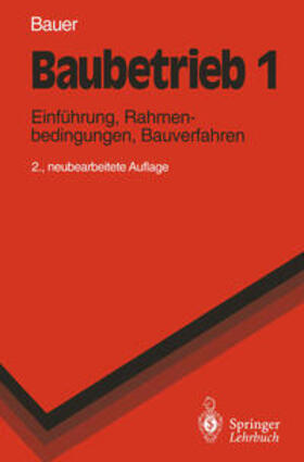 Bauer |  Baubetrieb 1 | eBook | Sack Fachmedien