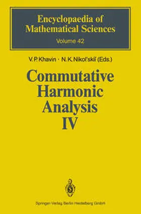 Khavin / Nikol'skii |  Commutative Harmonic Analysis IV | eBook | Sack Fachmedien