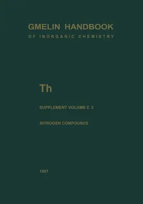 Benz / Naoumidis / Brown | Th Thorium | Buch | 978-3-662-06332-3 | sack.de