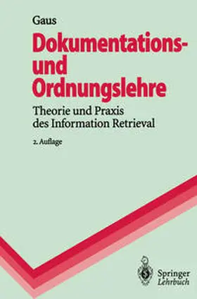 Gaus |  Dokumentations- und Ordnungslehre | eBook | Sack Fachmedien