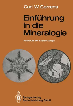 Correns |  Einführung in die Mineralogie | Buch |  Sack Fachmedien