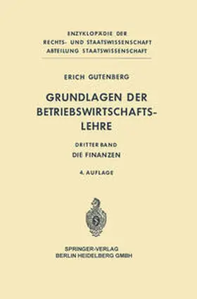 Gutenberg |  Grundlagen der Betriebswirtschaftslehre | eBook | Sack Fachmedien