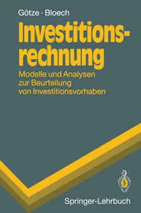 Götze / Bloech |  Investitionsrechnung | eBook | Sack Fachmedien