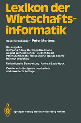 Wedekind / König / Krallmann |  Lexikon der Wirtschaftsinformatik | eBook | Sack Fachmedien