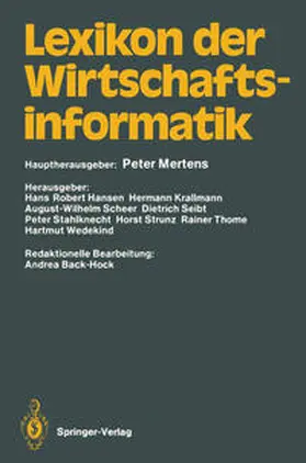 Wedekind / Hansen / Krallmann |  Lexikon der Wirtschaftsinformatik | eBook | Sack Fachmedien