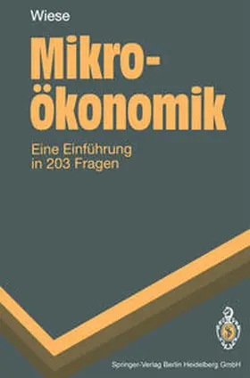 Wiese |  Mikroökonomik | eBook | Sack Fachmedien