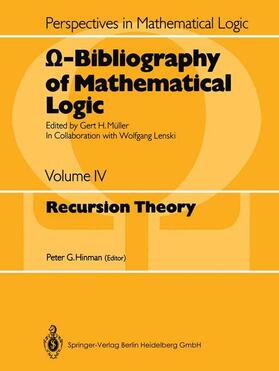 Hinman |  ¿-Bibliography of Mathematical Logic | Buch |  Sack Fachmedien