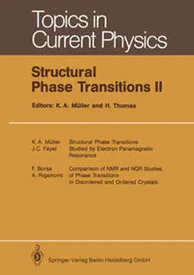 Müller / Thomas |  Structural Phase Transitions II | eBook | Sack Fachmedien