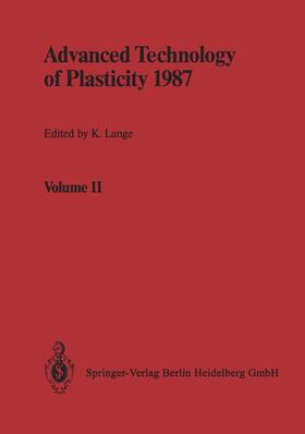 Lange |  Advanced Technology of Plasticity 1987 | Buch |  Sack Fachmedien