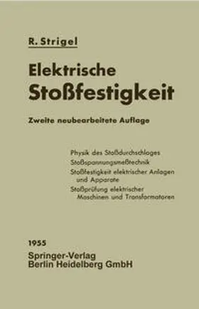 Strigel |  Elektrische Stoßfestigkeit | Buch |  Sack Fachmedien