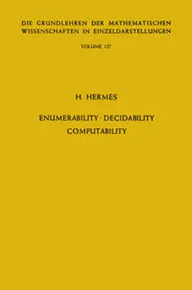 Hermes |  Enumerability, Decidability, Computability | eBook | Sack Fachmedien