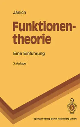 Jänich |  Funktionentheorie | eBook | Sack Fachmedien