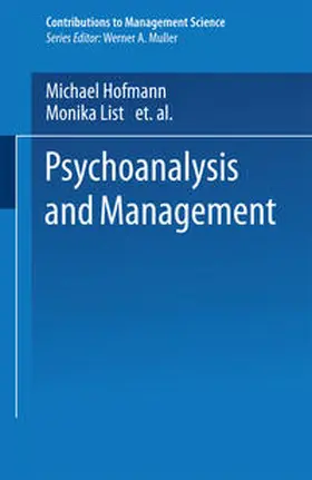 Hofmann / List |  Psychoanalysis and Management | eBook | Sack Fachmedien