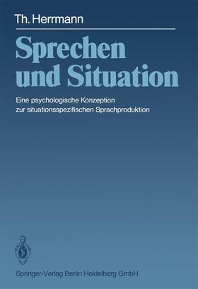 Herrmann |  Sprechen und Situation | Buch |  Sack Fachmedien