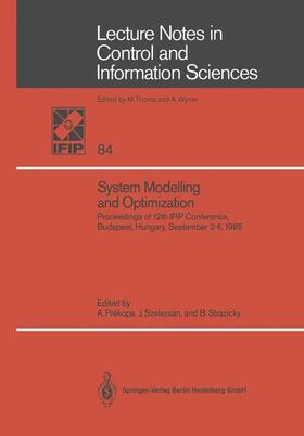 Prekopa / Strazicky / Szelezsan |  System Modelling and Optimization | Buch |  Sack Fachmedien