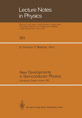Beleznay / Ferenczi |  New Developments in Semiconductor Physics | Buch |  Sack Fachmedien
