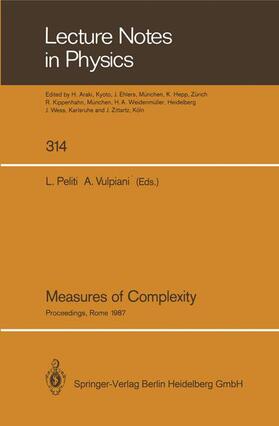 Vulpiani / Peliti |  Measures of Complexity | Buch |  Sack Fachmedien