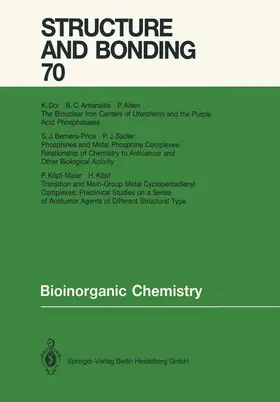  Bioinorganic Chemistry | Buch |  Sack Fachmedien