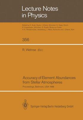 Wehrse |  Accuracy of Element Abundances from Stellar Atmospheres | Buch |  Sack Fachmedien