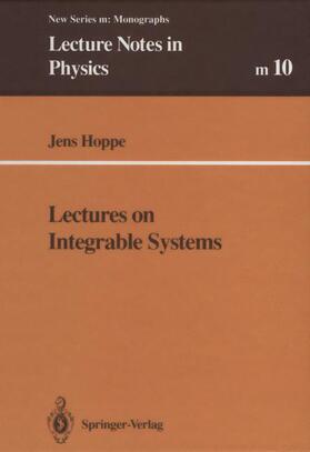 Hoppe |  Lectures on Integrable Systems | Buch |  Sack Fachmedien