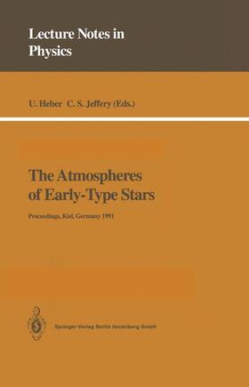 Jeffery / Heber |  The Atmospheres of Early-Type Stars | Buch |  Sack Fachmedien