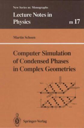 Schoen |  Computer Simulation of Condensed Phases in Complex Geometries | Buch |  Sack Fachmedien