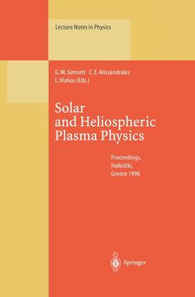 Simnett / Vlahos / Alissandrakis |  Solar and Heliospheric Plasma Physics | Buch |  Sack Fachmedien