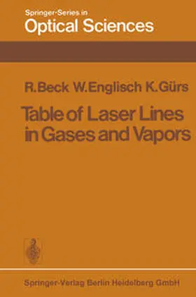 Beck / Englisch / Gürs |  Table of Laser Lines in Gases and Vapors | eBook | Sack Fachmedien