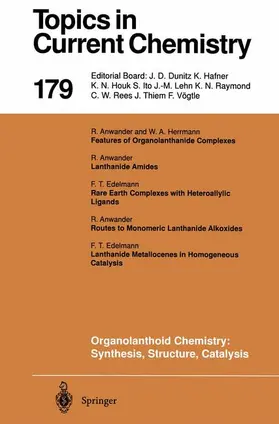 Herrmann |  Organolanthoid Chemistry: Synthesis, Structure, Catalysis | Buch |  Sack Fachmedien