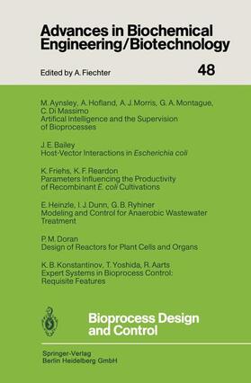  Bioprocess Design and Control | Buch |  Sack Fachmedien