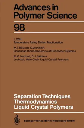  Separation Techniques Thermodynamics Liquid Crystal Polymers | Buch |  Sack Fachmedien