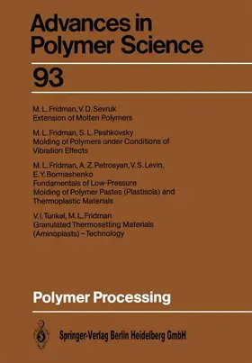 Fridman |  Polymer Processing | Buch |  Sack Fachmedien