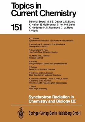 Mandelkow |  Synchrotron Radiation in Chemistry and Biology III | Buch |  Sack Fachmedien