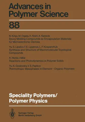  Speciality Polymers/Polymer Physics | Buch |  Sack Fachmedien