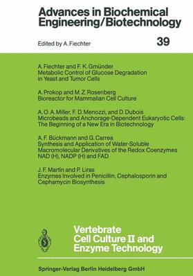  Vertebrate Cell Culture II and Enzyme Technology | Buch |  Sack Fachmedien