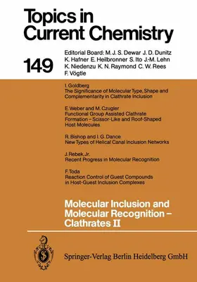 Weber |  Molecular Inclusion and Molecular Recognition ¿ Clathrates II | Buch |  Sack Fachmedien