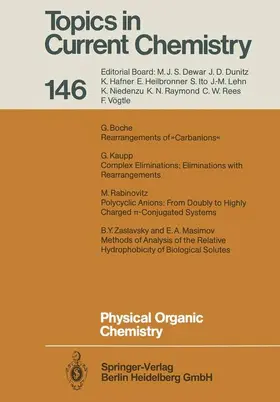  Physical Organic Chemistry | Buch |  Sack Fachmedien