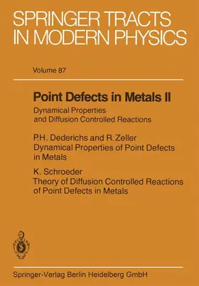  Point Defects in Metals II | Buch |  Sack Fachmedien