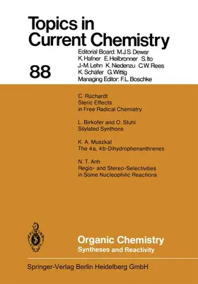 Rüchardt / Effects / Anh |  Organic Chemistry | Buch |  Sack Fachmedien