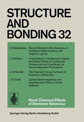 Duan / Gade / Parkin |  Novel Chemical Effects of Electronic Behaviour | Buch |  Sack Fachmedien