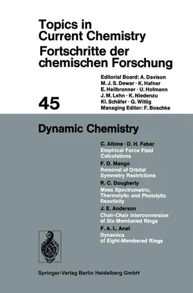 Altona / Faber / Anet |  Dynamic Chemistry | Buch |  Sack Fachmedien