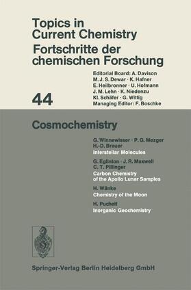 Houk / Wong / Hunter |  Cosmochemistry | Buch |  Sack Fachmedien