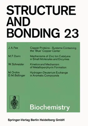 Fee / Dunn / Bollinger |  Biochemistry | Buch |  Sack Fachmedien