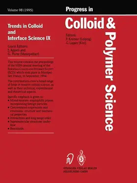 Porte / Appell |  Trends in Colloid and Interface Science IX | Buch |  Sack Fachmedien