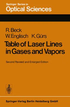 Beck / Englisch / Gürs | Table of Laser Lines in Gases and Vapors | E-Book | sack.de