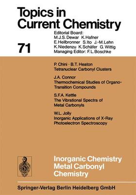 Houk / Wong / Hunter |  Inorganic Chemistry Metal Carbonyl Chemistry | Buch |  Sack Fachmedien
